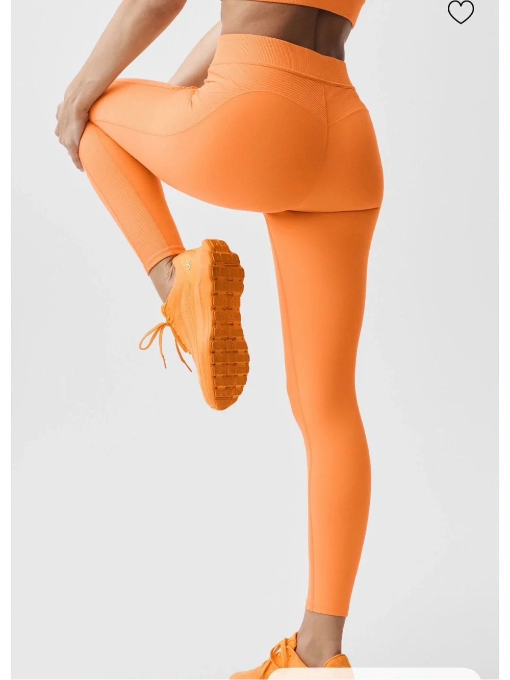 ALO alosoft High-Rise 7/8 relay Leggings in Satsuma Breeze